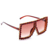 TTLIFE Fashion Large Diamond Crystal Sunglasses Women