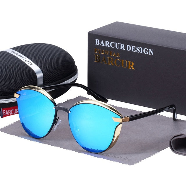 Luxury Polarized Sunglasses Women Round