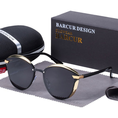 Luxury Polarized Sunglasses Women Round