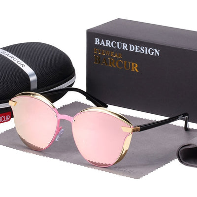Luxury Polarized Sunglasses Women Round