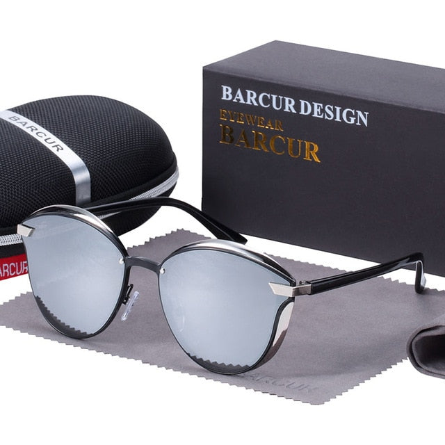 Luxury Polarized Sunglasses Women Round