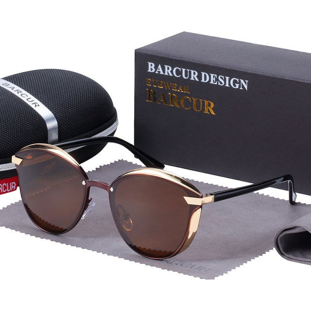 Luxury Polarized Sunglasses Women Round