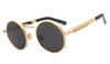 Men Women Metal Frame Round Sunglasses