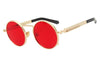 Men Women Metal Frame Round Sunglasses
