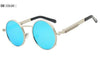 Men Women Metal Frame Round Sunglasses