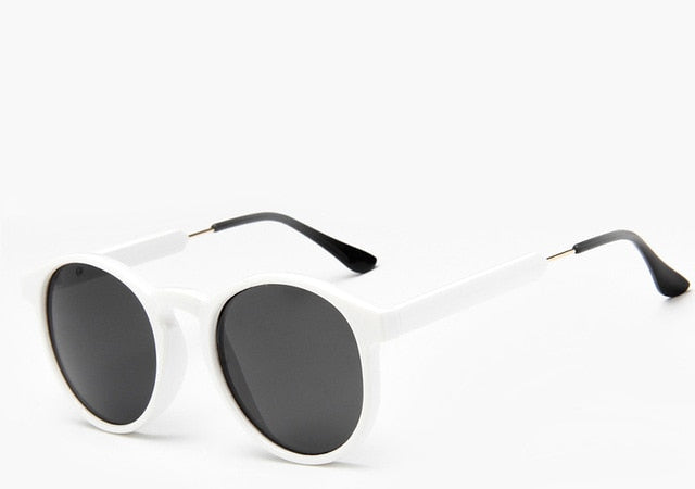 Retro Round Sunglasses Women Men Brand Design