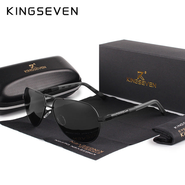 Men Vintage Aluminum Polarized Sunglasses Classic Sun glasses