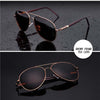 Alloy Frame Quality Spring Leg Sunglasses