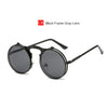 Women Men Brand Designer Retro Round Metal