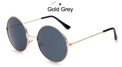 Fashion Round Metal Frame Sunglasses Men Women Retro