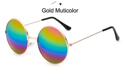 Fashion Round Metal Frame Sunglasses Men Women Retro