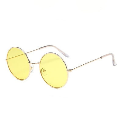 New Women Men Round Sunglasses Steampunk Shades