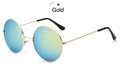 Fashion Round Metal Frame Sunglasses Men Women Retro