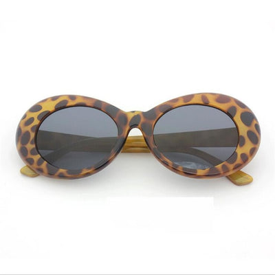 Superhot Eyewear - Retro Vintage Oval Round Sunglasses