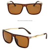 Rectangle Men Polarized Sunglasses Fashion Vintage