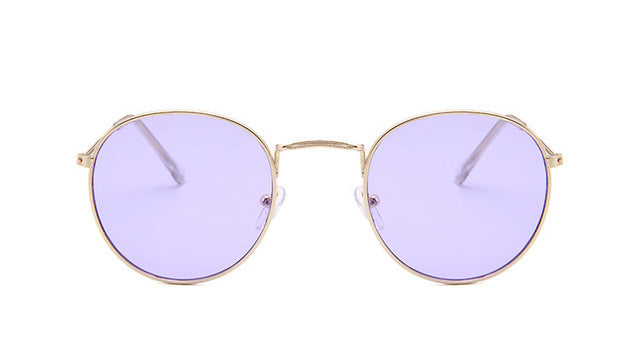 NEW retro round sunglasses women men brand designer