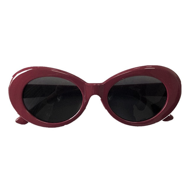 Superhot Eyewear - Retro Vintage Oval Round Sunglasses