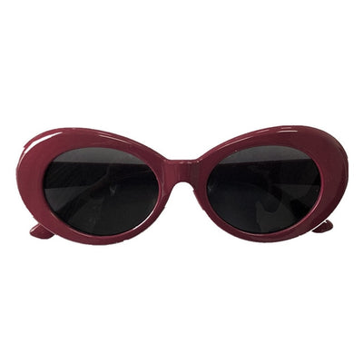 Superhot Eyewear - Retro Vintage Oval Round Sunglasses