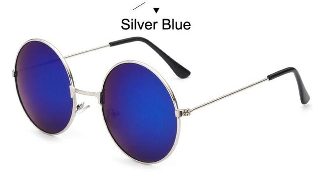 Fashion Round Metal Frame Sunglasses Men Women Retro