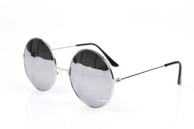 Round Metal Frame Men Women Sunglasses
